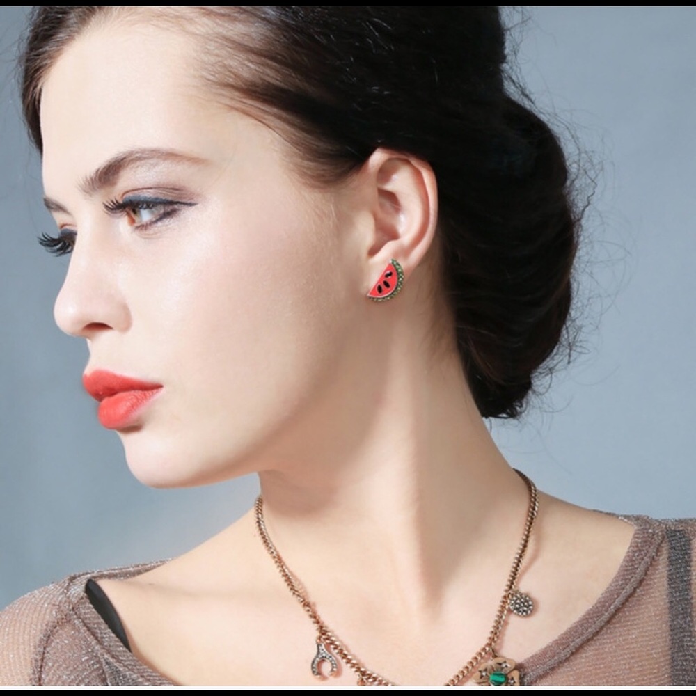 Pretty watermelon earrings🍉 - Picture 4 of 7
